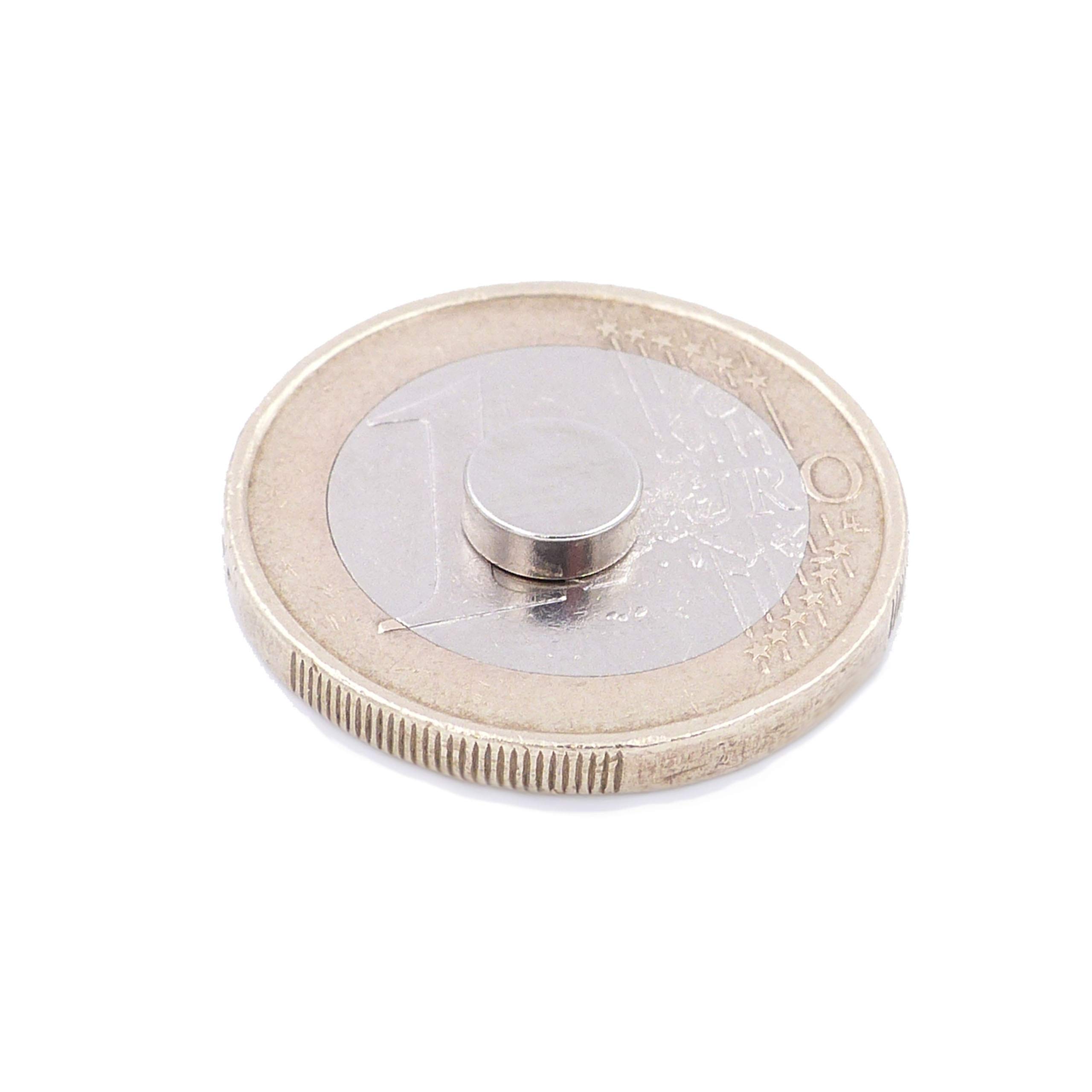 20 Magnetini Al Neodimio Disco 1x1 Mm, Grado N52, Extra Forti, Triplo Rivestimento Nichel-Rame-Nichel, Per Bacheca, Frigorifero, Modellismo, Mini Magneti - 4