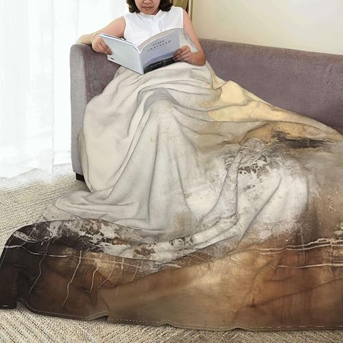 Miniatura 6 de Manta con patrón abstracto, color negro y gris, con patrón dorado, para todas las estaciones, manta de franela impresa para sofá, cama, silla,