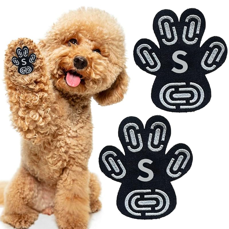 Protetor antiderrapante para patas de cães INNERZEN em borracha, tamanho S (3,30 x 4,06 cm), Pacote com 20