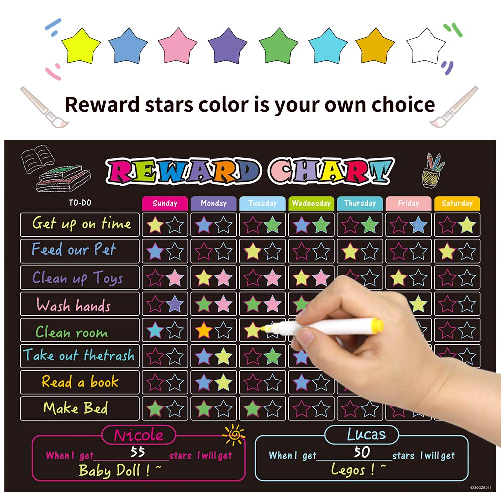 UCMD Reward Charts for Children, Star Chart for Children Star Chart For Kids Magnetic
