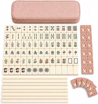 Fully Custom Mahjong, Pink Pet Photo - 2-Tile Sample/8 Jokers/Set