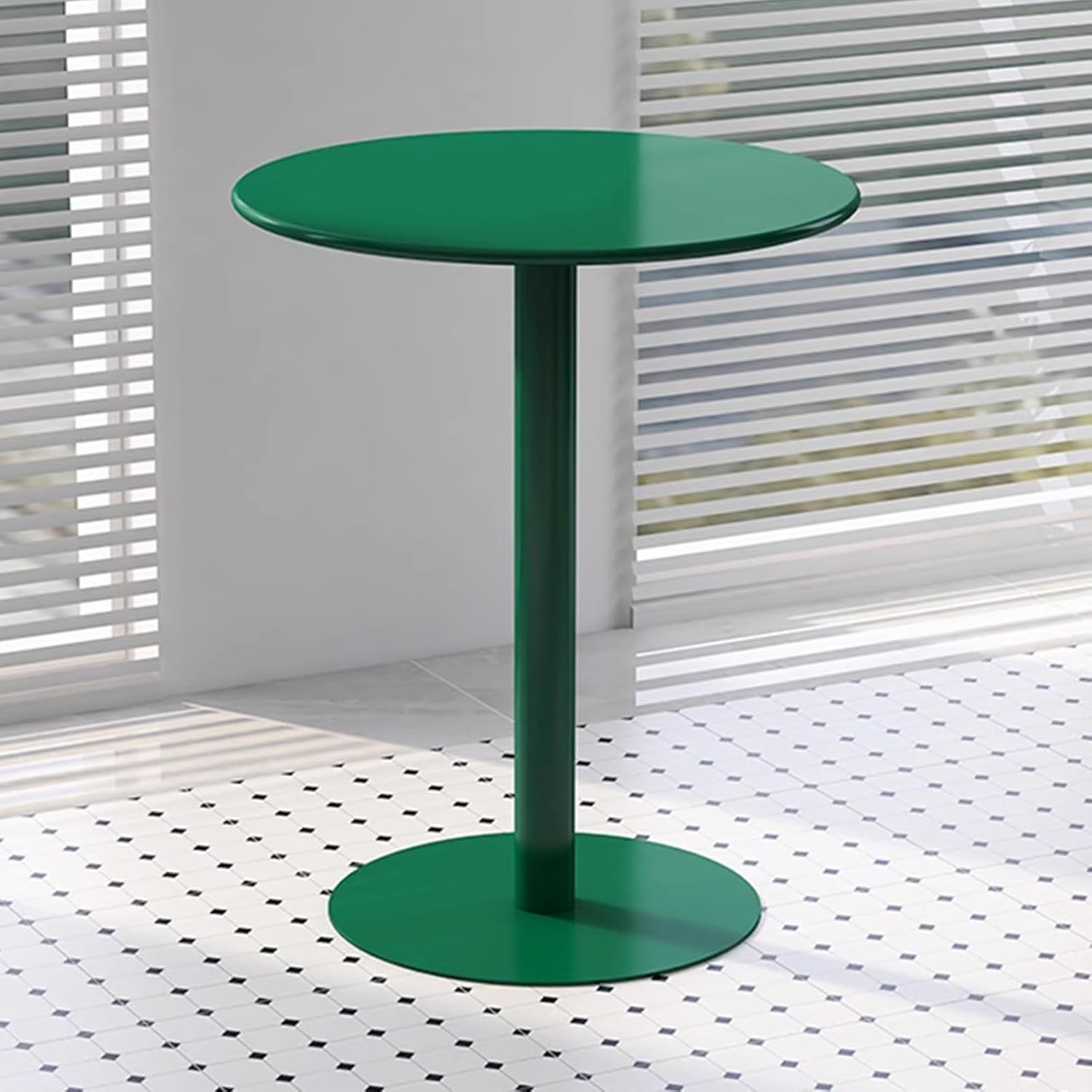 Round Pub Bar Table,Green Bistro Pub Table Round Bar Height Cocktail Table with Metal Base, Circular Tall Counter Bar Height Table for Kitchen, Home (Size : 40x40x72cm)