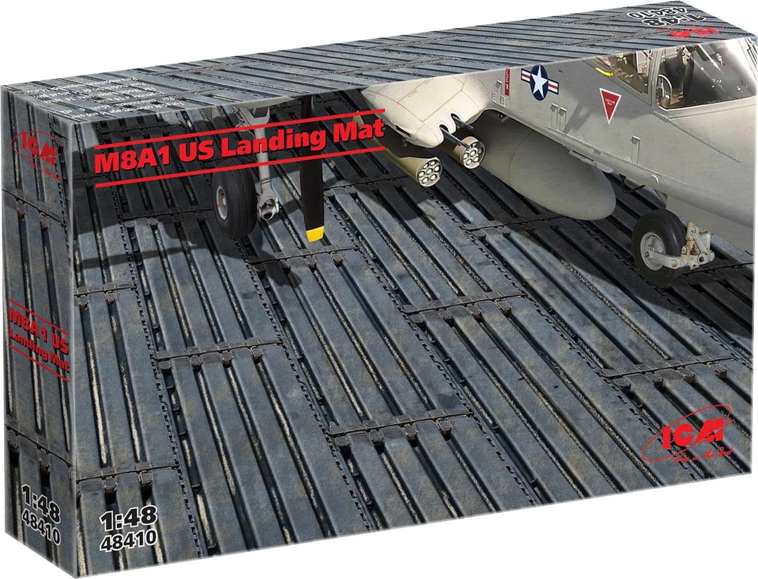 ICM 1:48 M8A1 US Landing Mat (153x245 mm) (100% new molds)