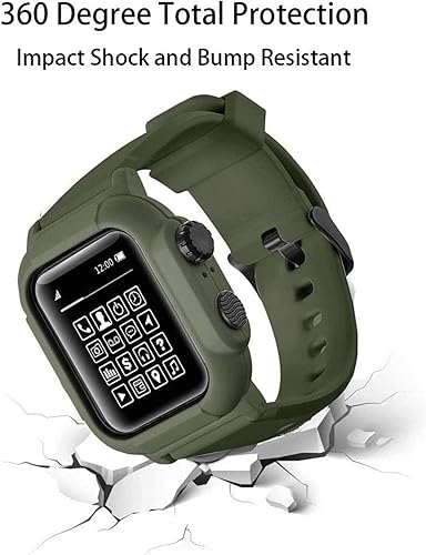 Miniatura 5 de Funda protectora resistente al agua para Apple Watch Series 6 Series 5 Series 4SE de 1.732 pulgadas, a prueba de golpes y polvo para las series