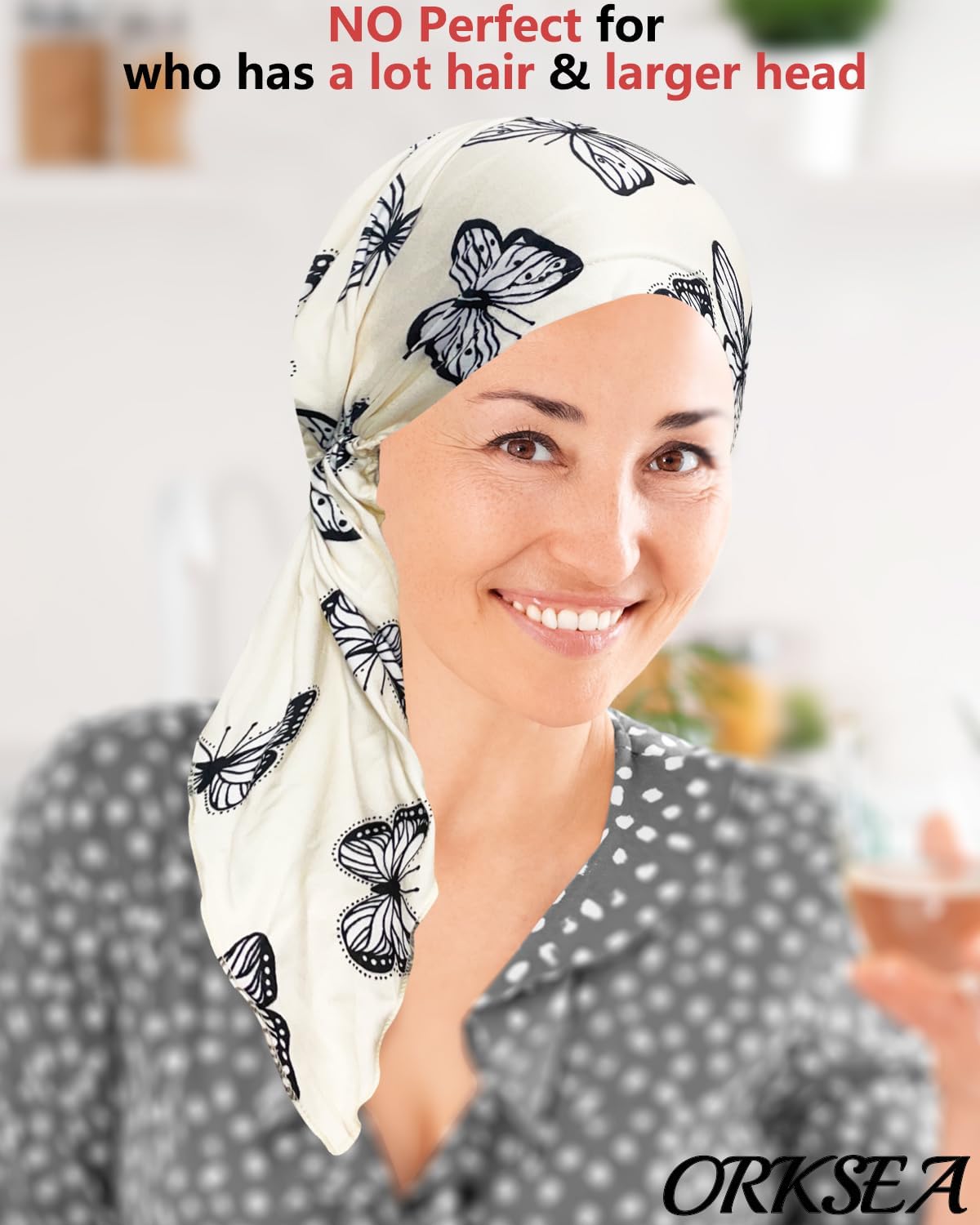 Chemo Headwear for Women Pre-Tied Head Scarf Headwraps Soft Turbans Cancer Hats Chemo Beanie Coverings Scarves - Image 5