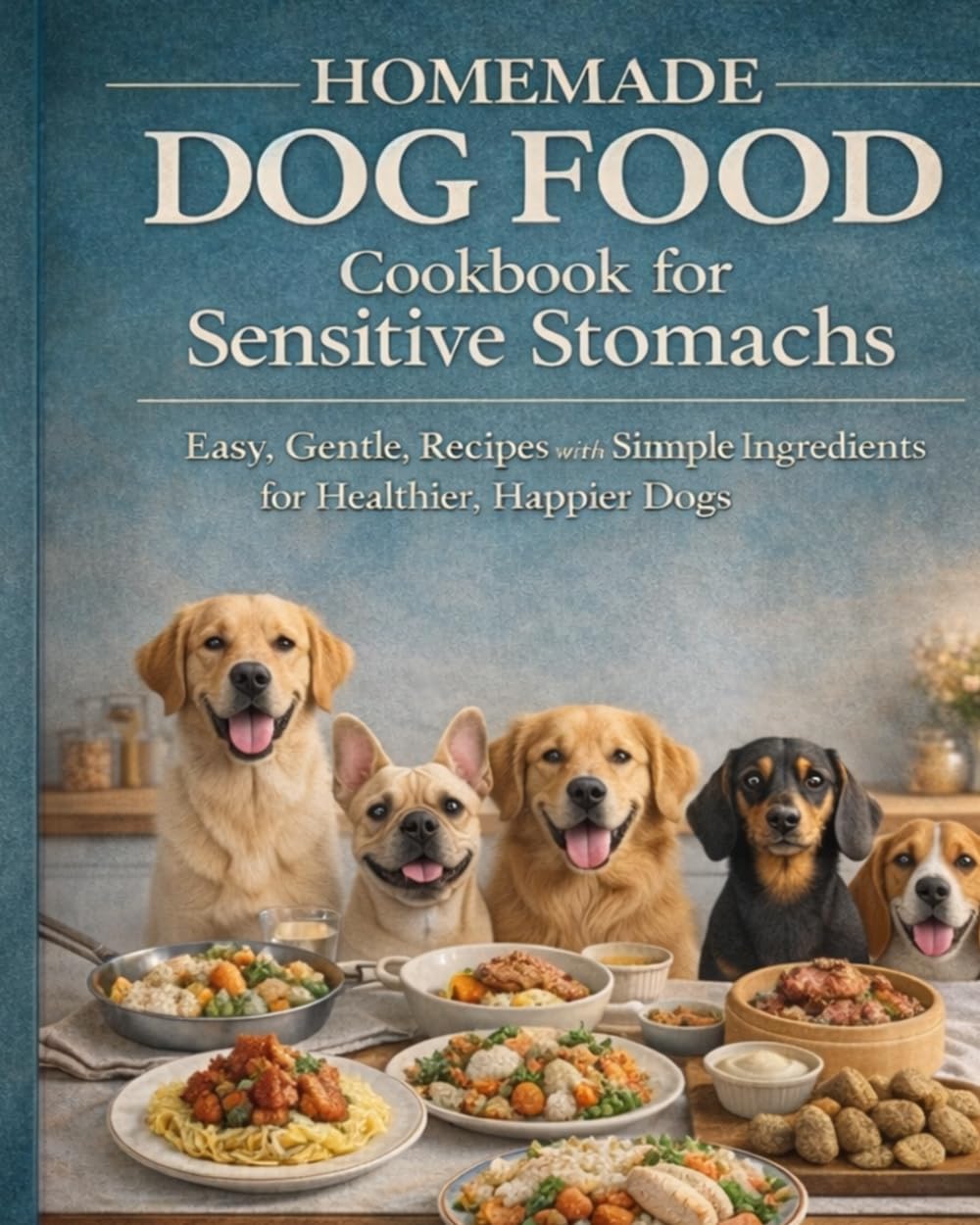 Homemade Dog Food Cookbook for Sensitive Stomachs: Easy, Gentle Recipes with Simple Ingredients for Better Digestion and Happier Dogs
