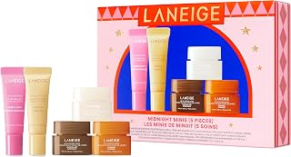 Laneige Holiday Gift Set: Lip Sleeping Mask, Water Bank Cream, Cream Skin Toner - Hydrating Skincare for Gifting