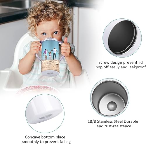 Miniatura 6 de Rommeka Vasos de sublimación de 12 onzas, paquete de 4 vasos de sublimación de acero inoxidable rectos y delgados para niños con tapas y pajitas,