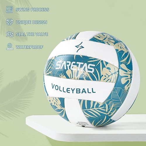 Miniatura 5 de Voleibol de voleibol suave de playa, tamaño oficial para escuela, interior, exterior y juego de gimnasio, juego de entrenamiento, juego para niñas,