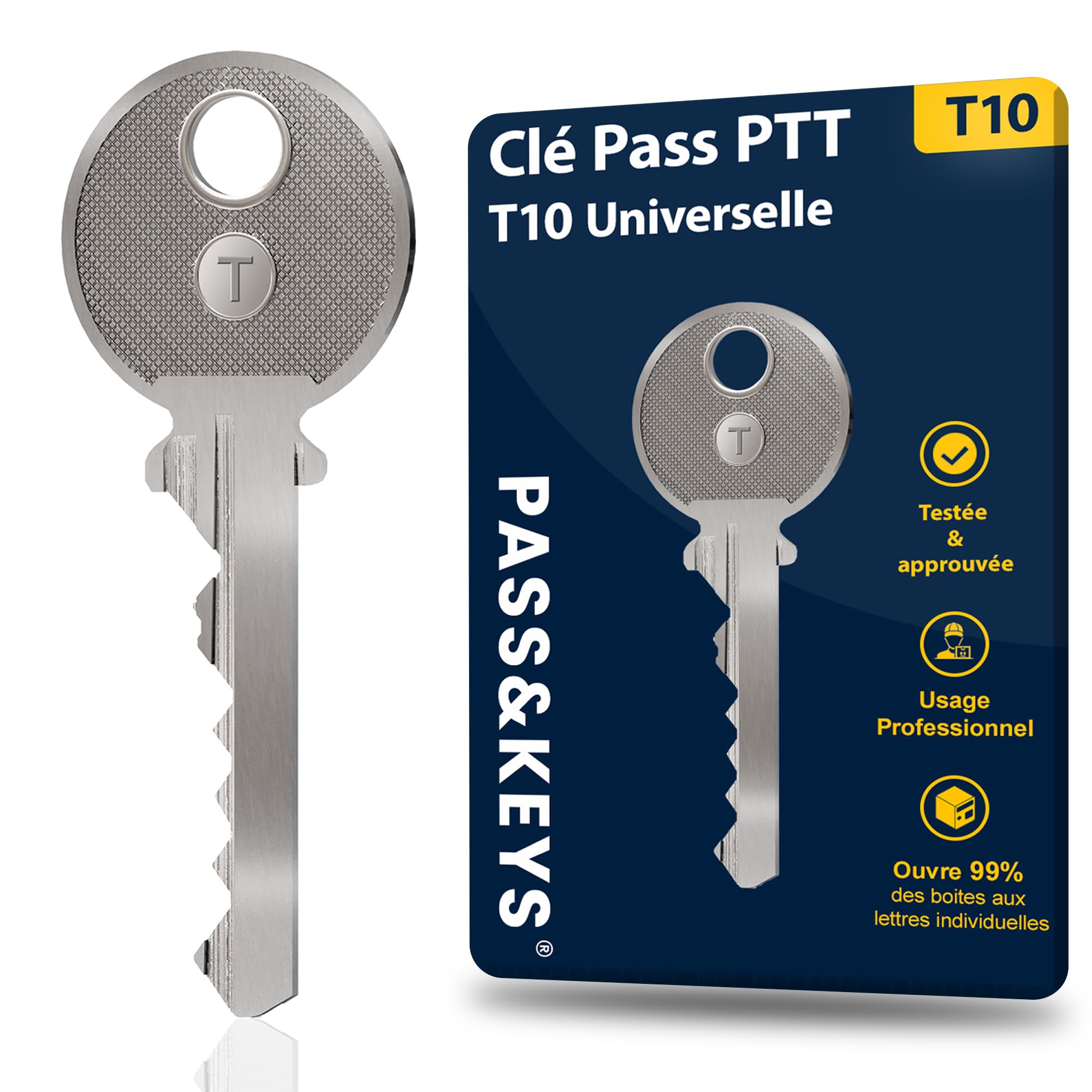 Chiave Universale PTT T10 Per Cassette Postali - Apre L'80% Delle Serrature | Acciaio Inossidabile - Foto 6
