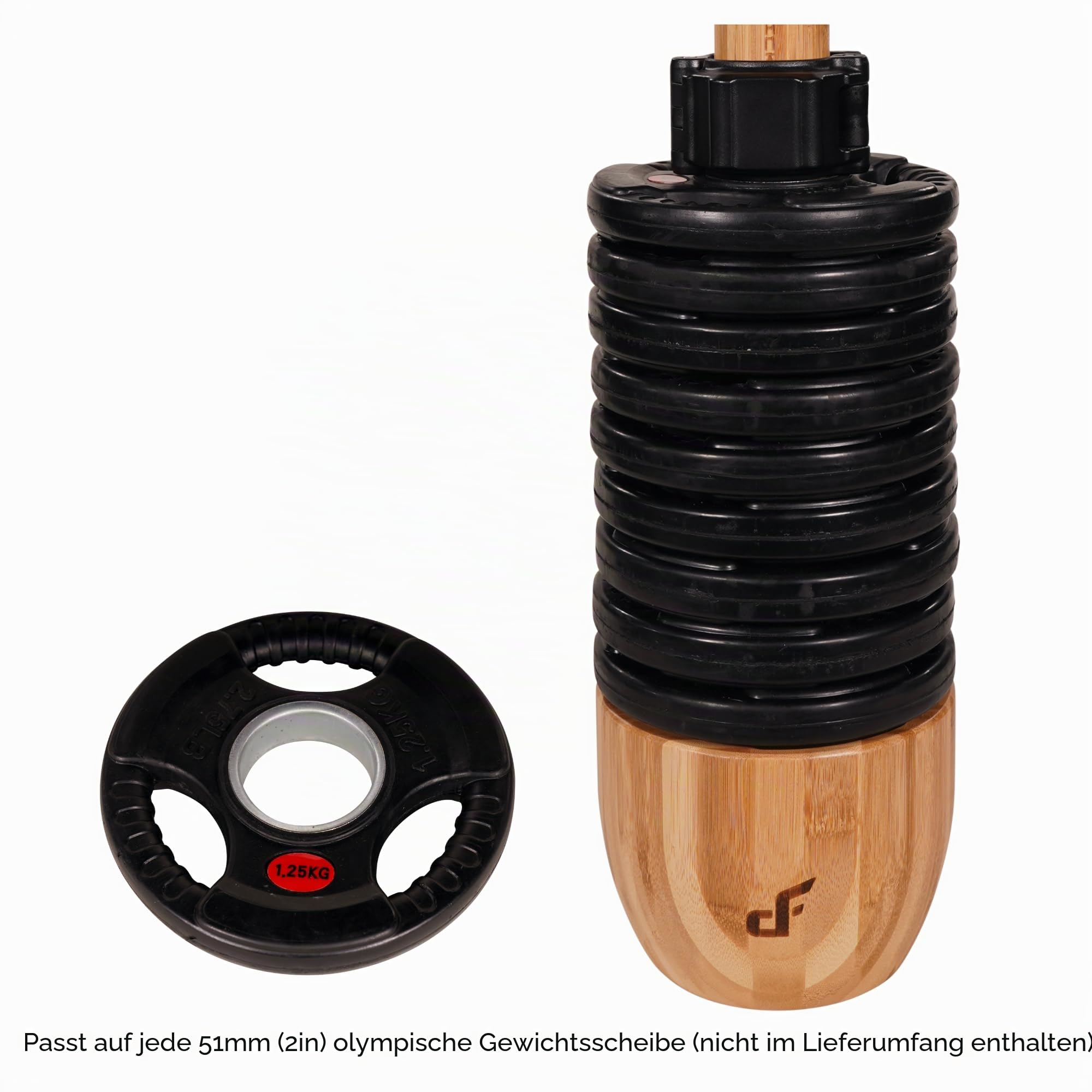 Verstellbarer Maverick Mace – Gewichtsplatte belastete Macebell – Stahl-Streitkolben-Trainingsgerät für ein Ganzkörper-Krafttraining | Heim- und Fitness-Studio