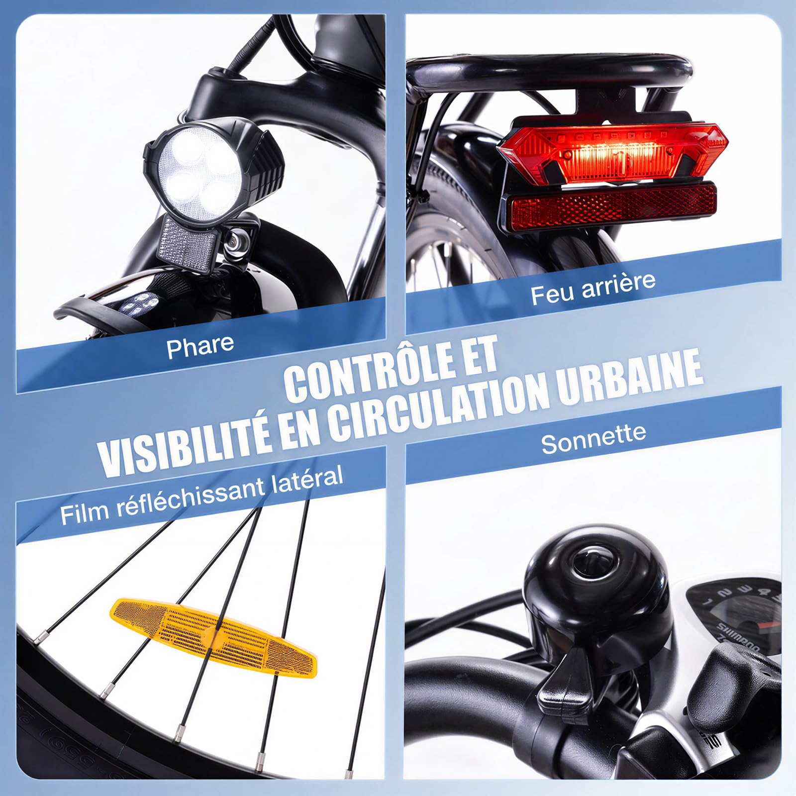 Vélo Électrique Adulte 26", Batterie Amovible 468 Wh, Autonomie jusqu'à 88,5 km, 25 km/h, Vélo de Trekking avec Moteur 250W, VTC Électrique Adulte 7 Vitesses, Charge Max. 120 kg, E-Bike Adults