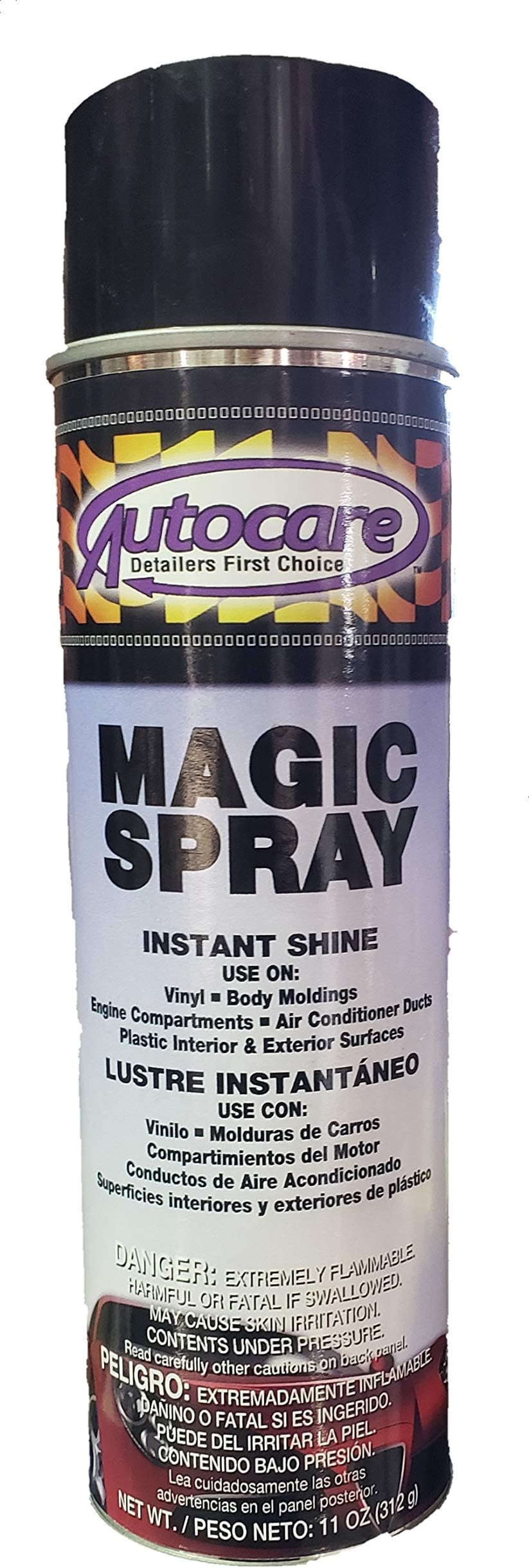 Autocare Magic Spray 4-Pack (19 oz can) Interior and Exterior Spray Dressing and UV Protectant for Plastic, Rubber, and Vinyl