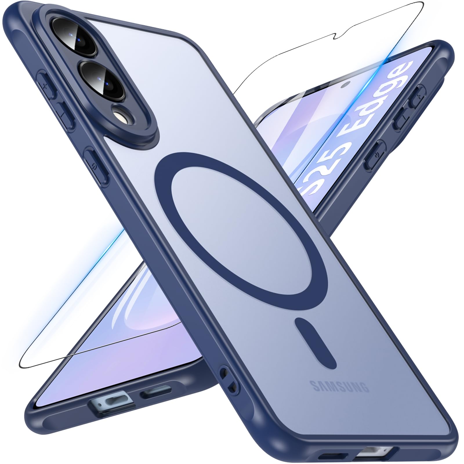 Amazon.co.jp: Galaxy S25 Edge ケース 【MagSafe対応・ガラス