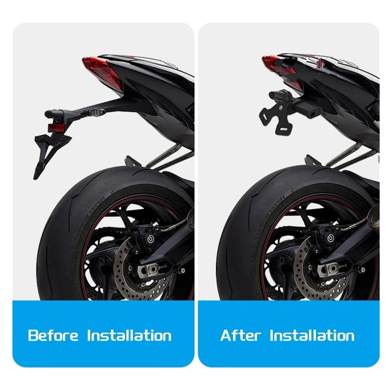 Porta targhe Moto Per Street Triple 765 R/RS/S 675