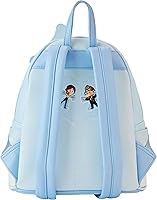 Vista 2 de Loungefly Disney Pixar Up House - Mini mochila con luz navideña, Azul, Moderno