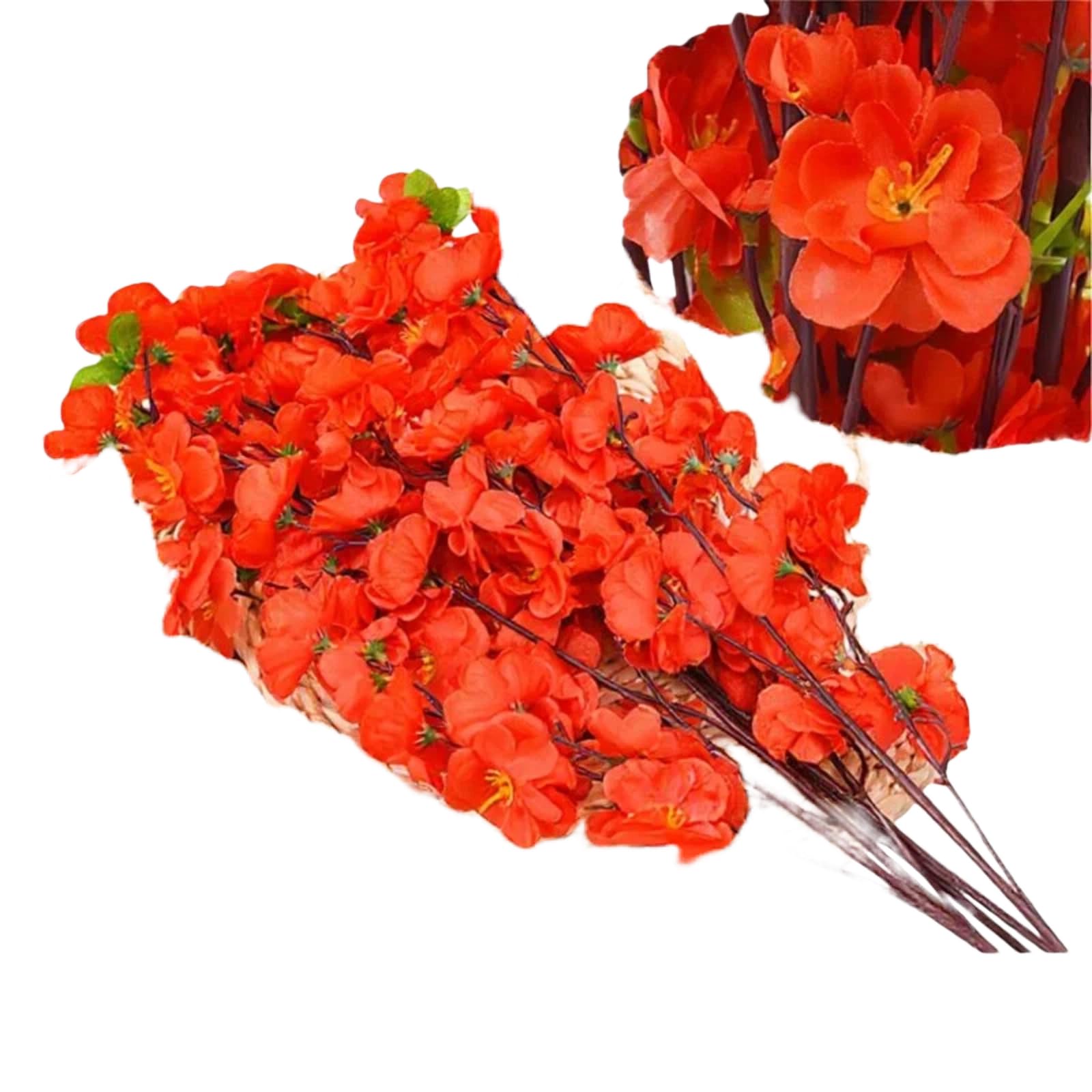 FCHXXDAD Simulated Peach Blossom Plum Blossom Branch Plastic Single Flower Wedding Decoration