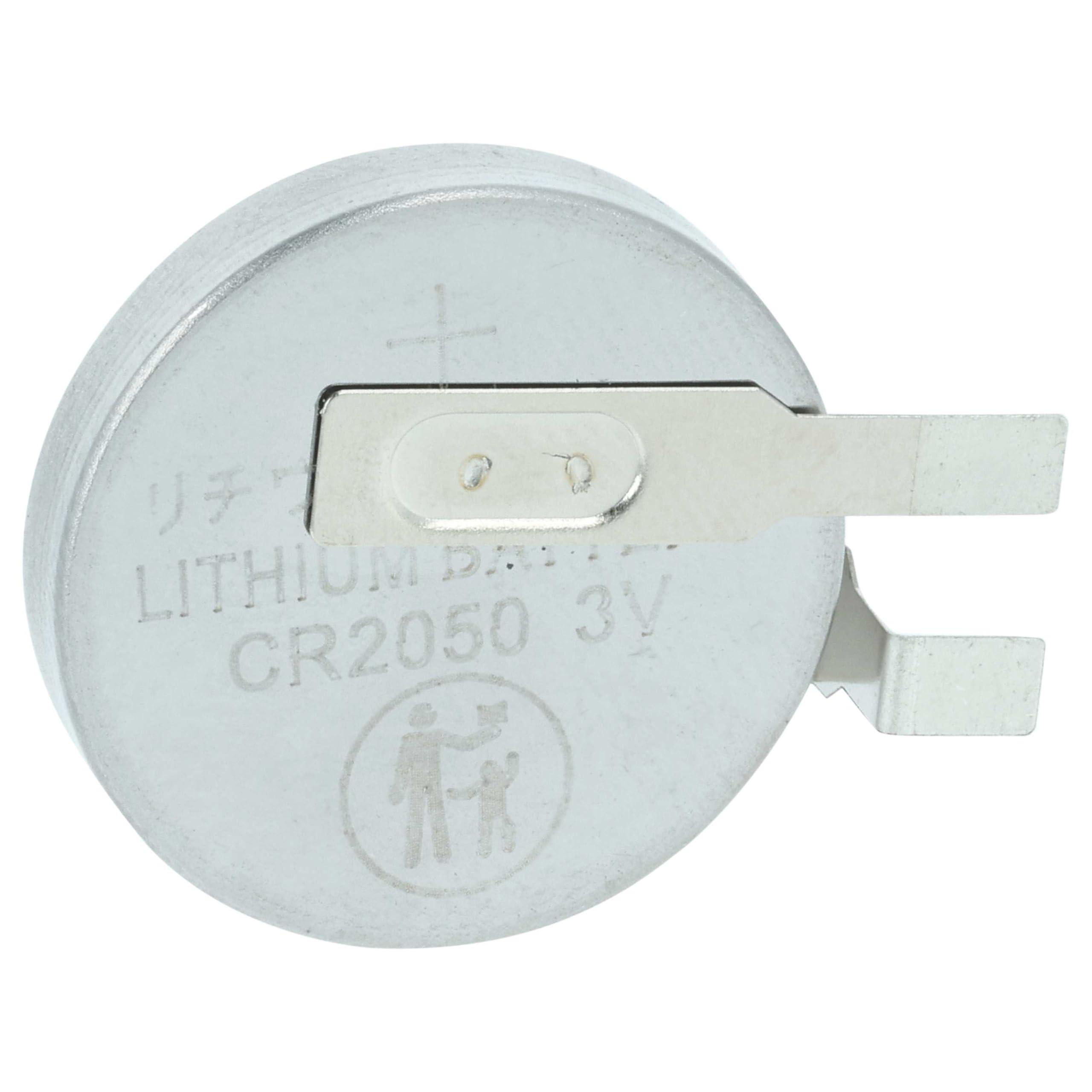 vhbw 10x Li-Ion Batería de botón de Repuesto reemplaza Maxell CR2050HR 350 mAh 3 V Compatible para lámparas solares, etc.