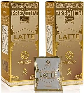 2 boxes ORGANO Gourmet Cafe Latte, 100% Certified Ganoderma Lucidum (40 Sachets)