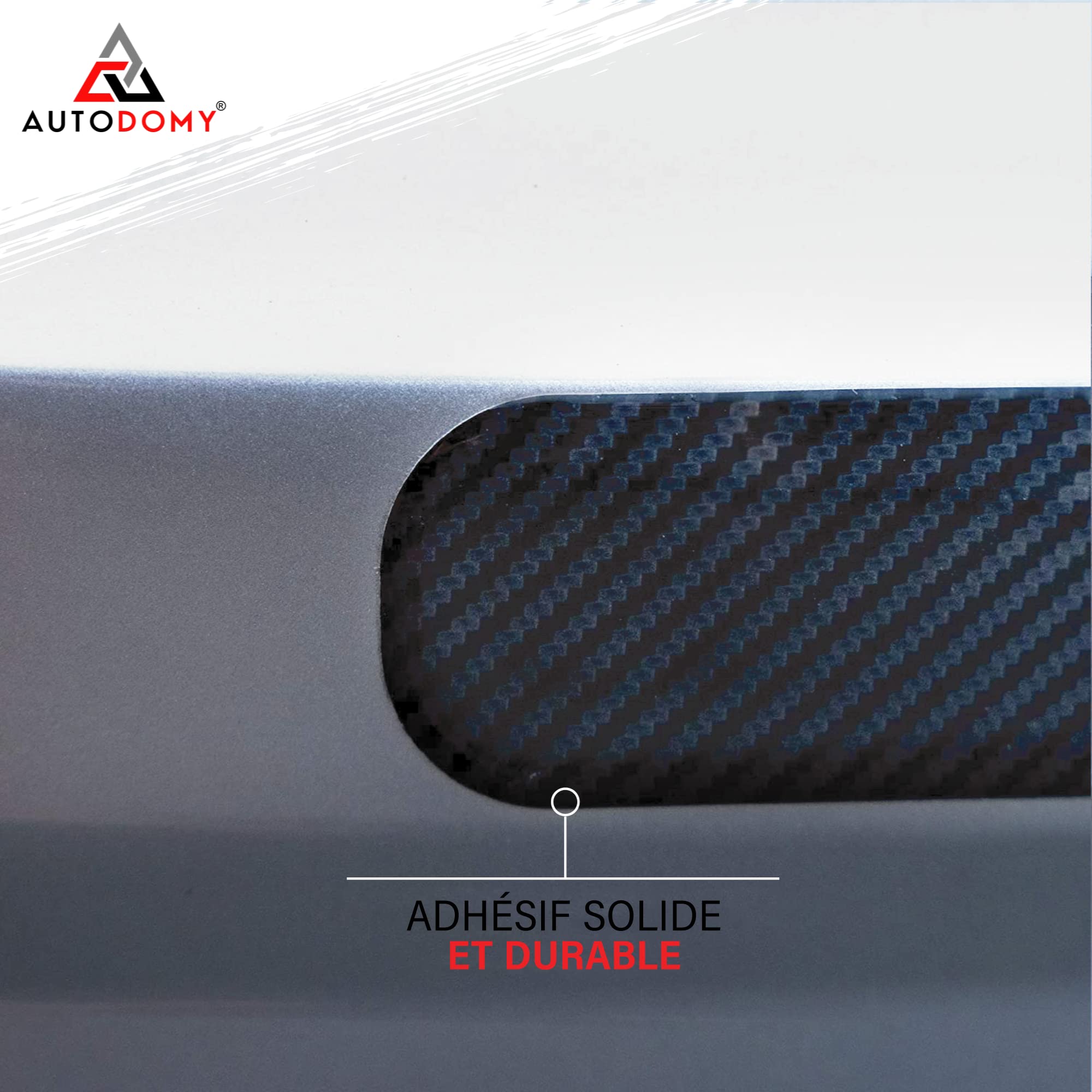 Autodomy Protection Pare-Chocs Voiture Avant/Arrière – 2 Bandes 40x4 Cm Transparent – Anti-Rayures & Chocs