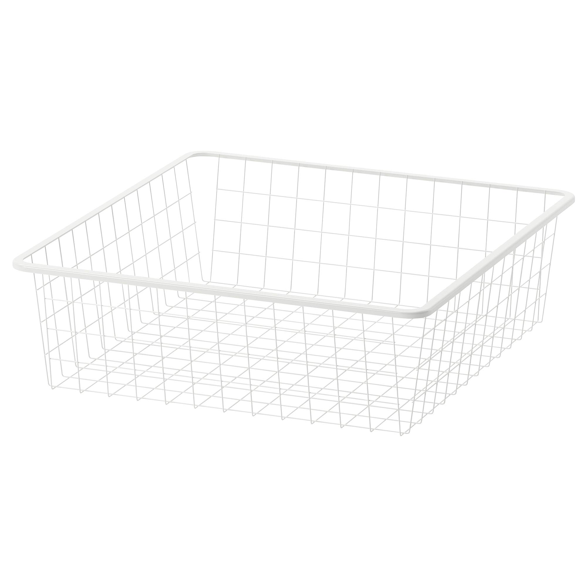 IKEA JONAXEL wire basket, 50x51x15 cm, white