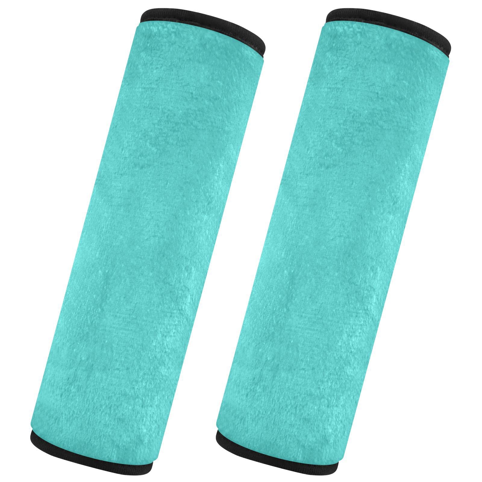 Auto Gurtpolster 2-tlg. - Weiche Gurtschoner Für Schultern | Größe M Türkis | Für Erwachsene & Kinder