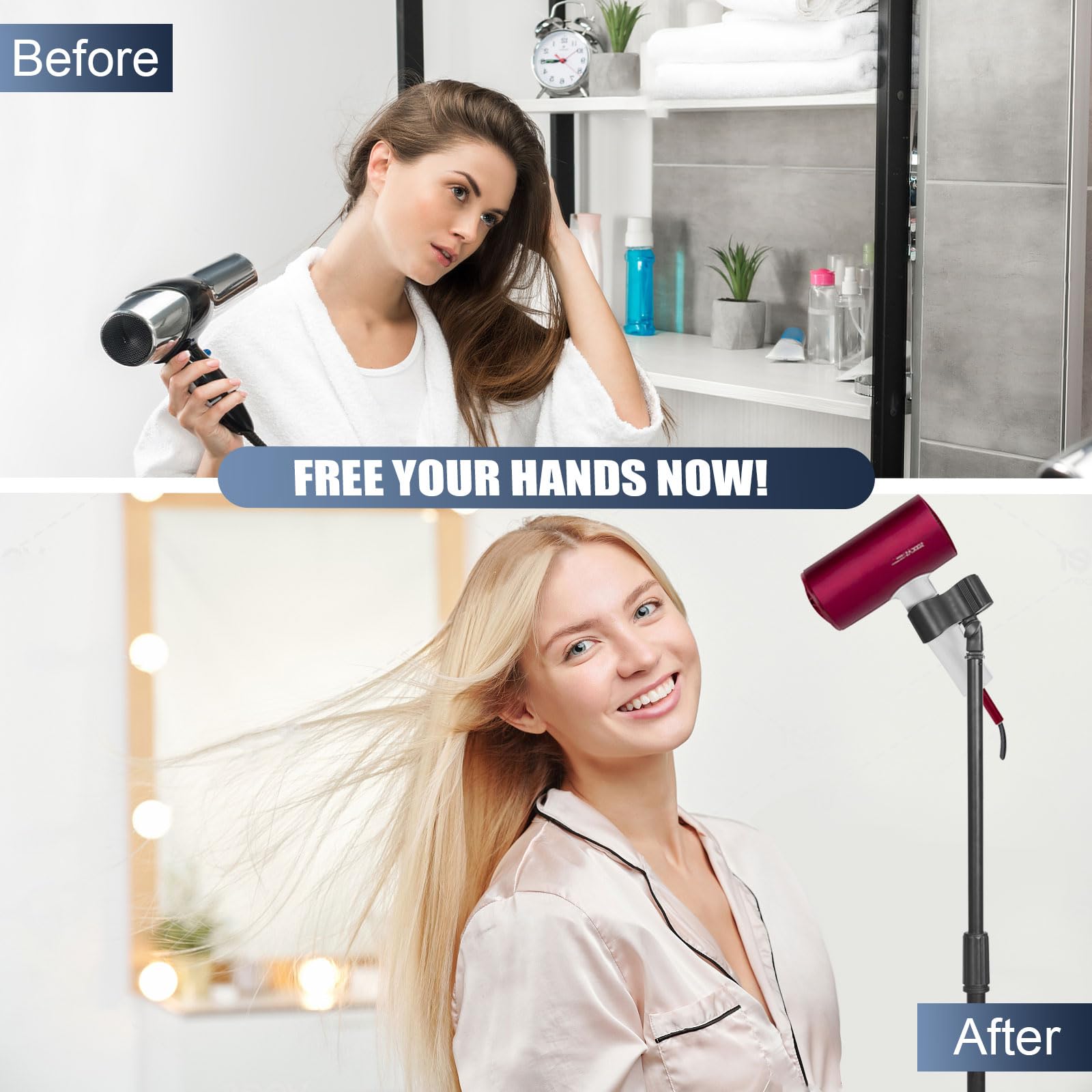 Hair Dryer Stand Holder Heavy Duty Blower Stand Holder Larger