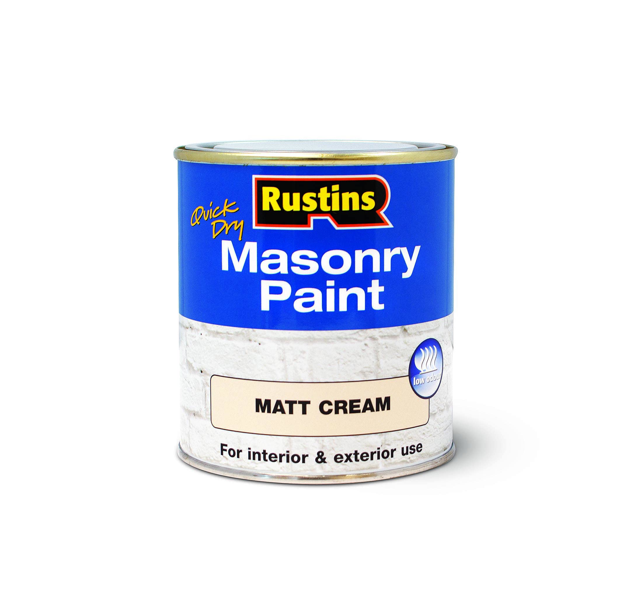 RUSTINS Masonry Paint Matt Cream 250ml