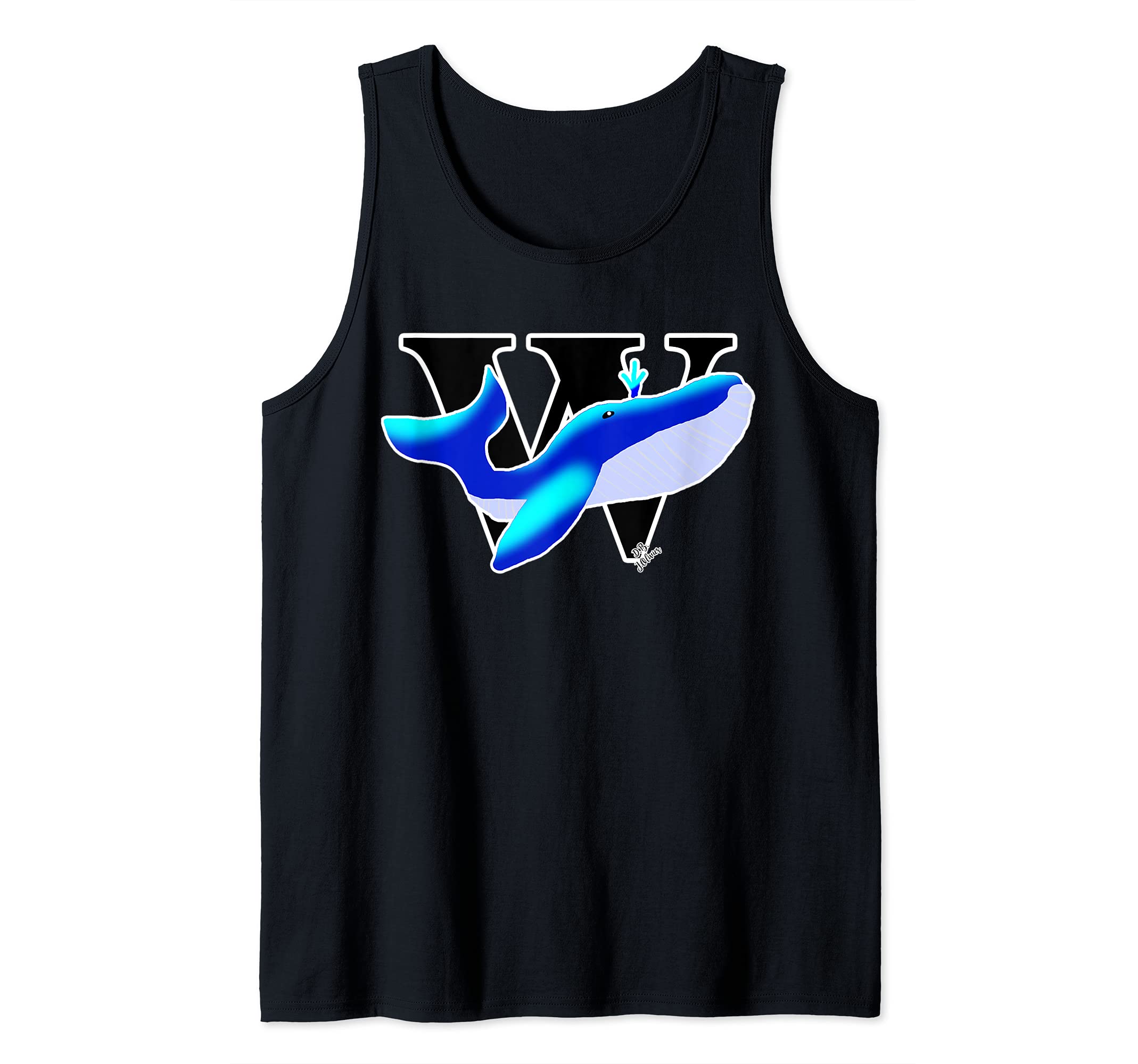whale Outfit Ocean animal cute ABC whale Tank Top
