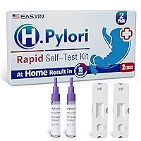 Vista 1 de H Pylori Kit de prueba: 2 PCS Rápido y altamente preciso y fácil de usar y leer Helicobacter Pylori Test en el hogar Resultados en 10-15 minutos