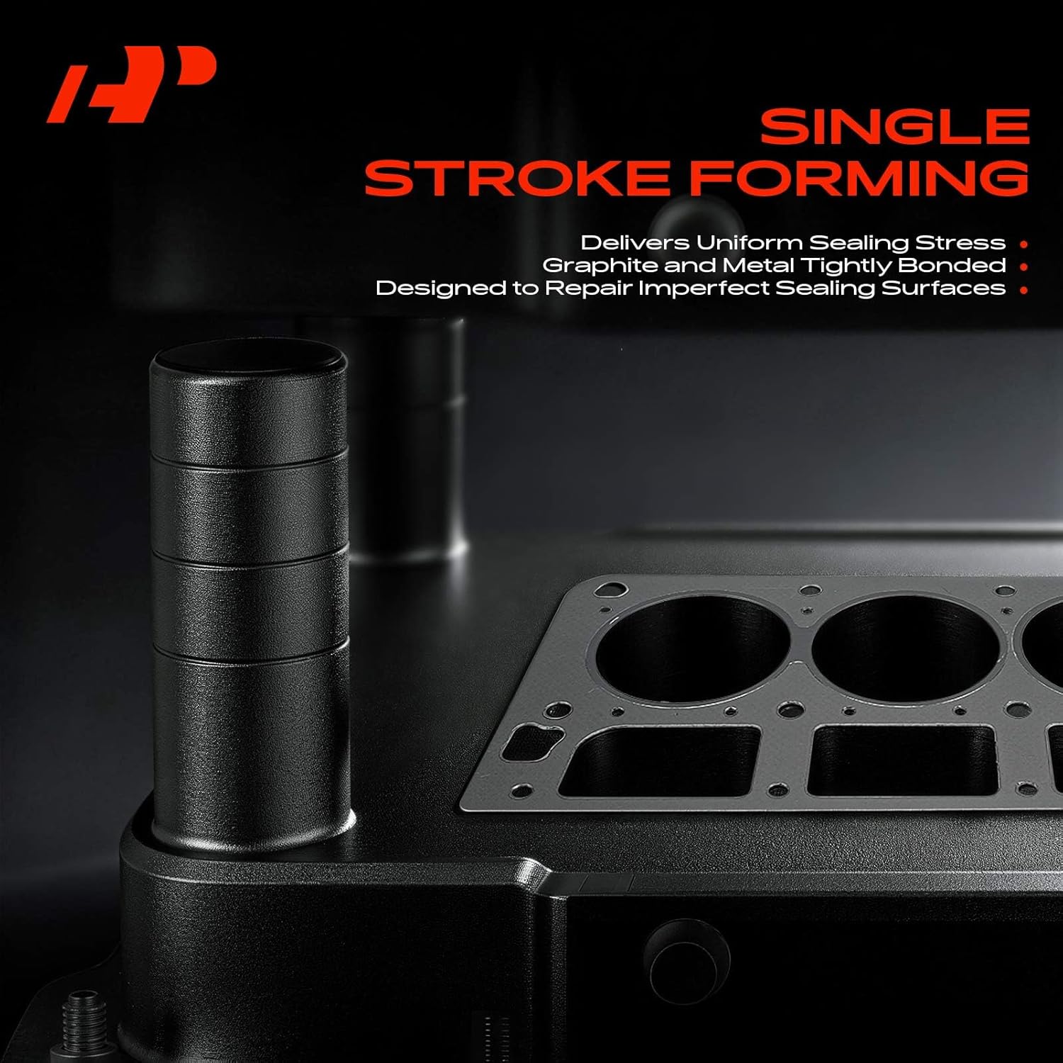 A-Premium L4 2.6L Engine Cylinder Head Gasket Compatible with Honda Passport 1994-1996 & Isuzu Amigo 1989-1994, Pickup 1988-1995, Rodeo 1991-1997, Trooper 1988-1991, Graphite