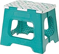 Vista 27 de Vigar Taburete plegable compacto, 10-1/2 pulgadas, ligero, capacidad de 330 libras, antideslizante taburete plegable, cuerpo de terrazo