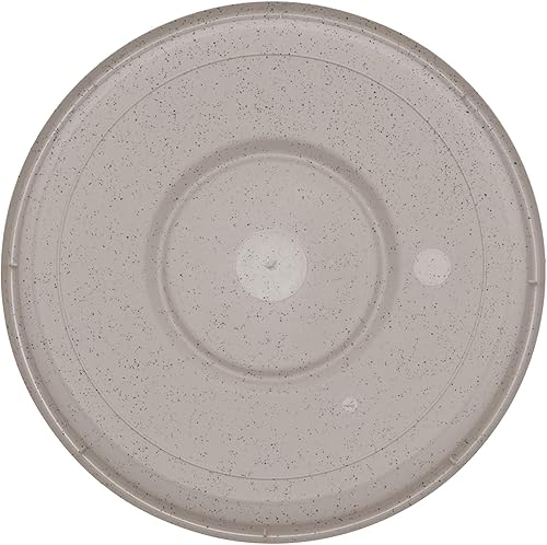 Vista 46 de Bloem Bandeja de platillo de resina Terra: 9.25 pulgadas de ancho inferior - marrón chocolate - mate, duradera, fondo acanalado