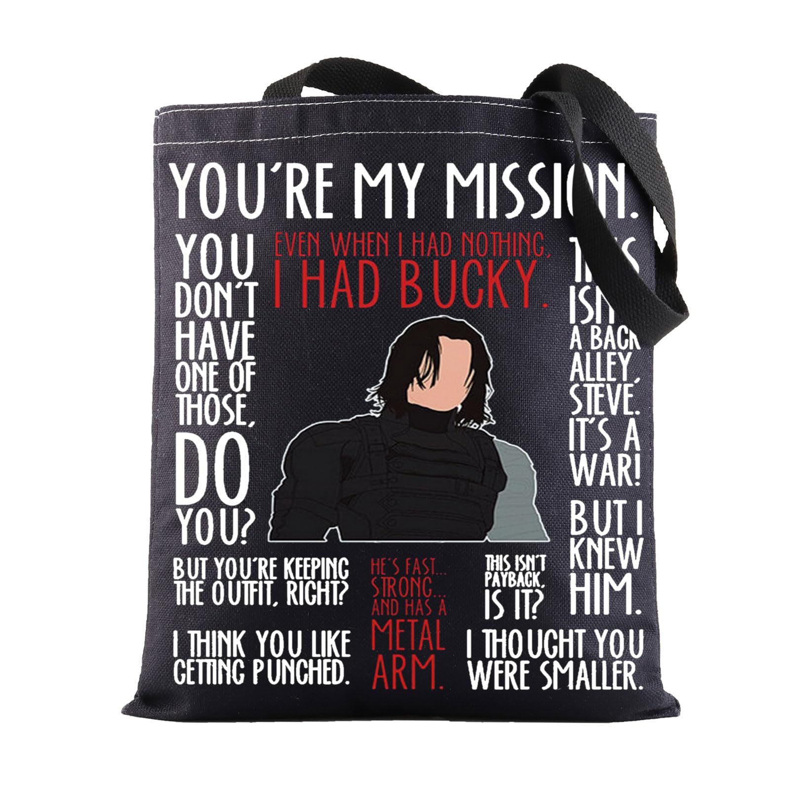 bwwktop bucky tote bag superheros barnes fans gift even when i had nothing white wolf shoulder bag bucky merch