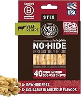 Vista 19 de Earth Animal No Hide Stix - Palitos masticables sin cuero de larga duración para perros pequeños, sabor a carne de res - Paquete de valor de 20