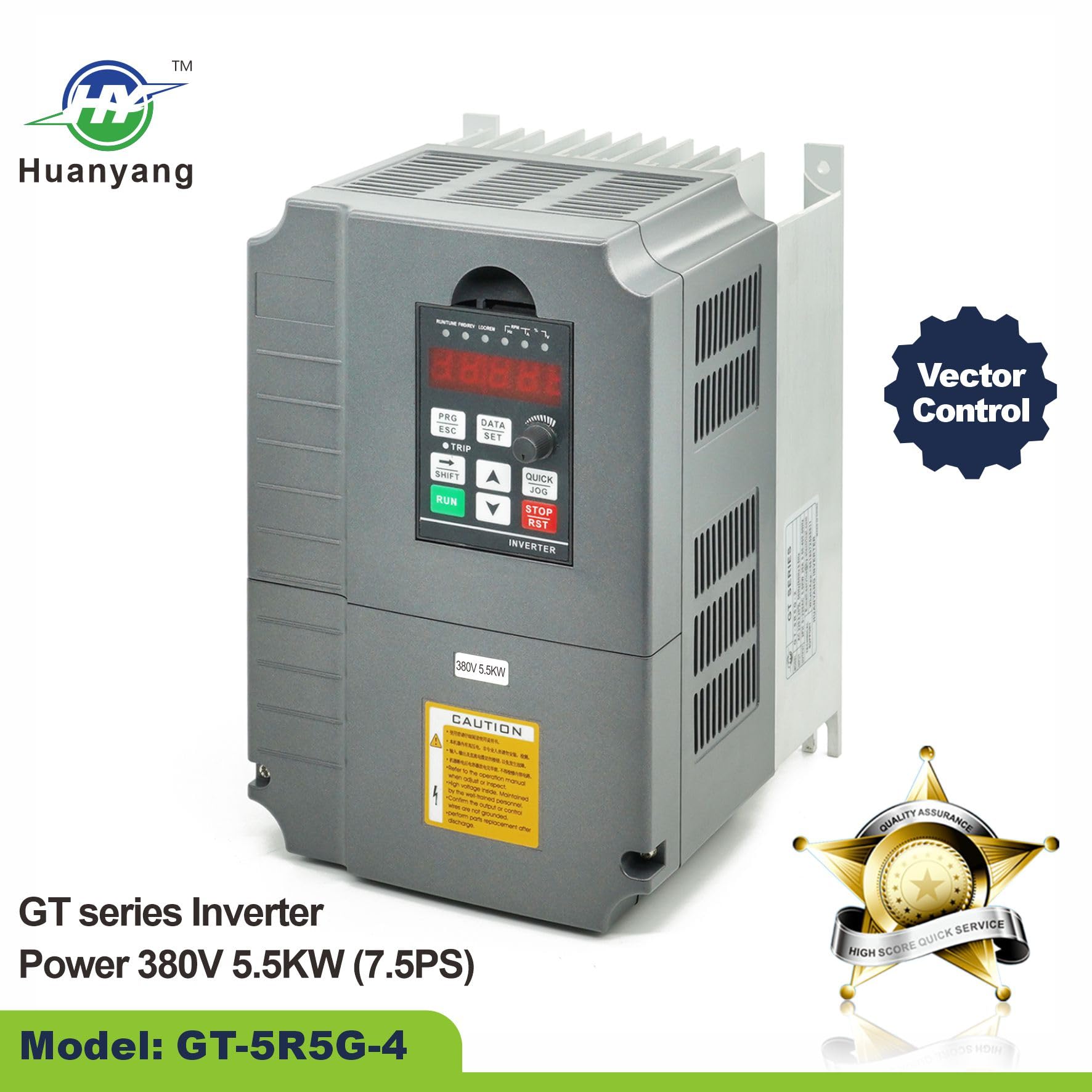 Controllo vettoriale Computerized Numerical Control (CNC) convertitore di frequenza (VFD) del motore inverter convertitore 380V 5.5KW 7.5PS per controllo motore mandrino della velocità Huanyang serie