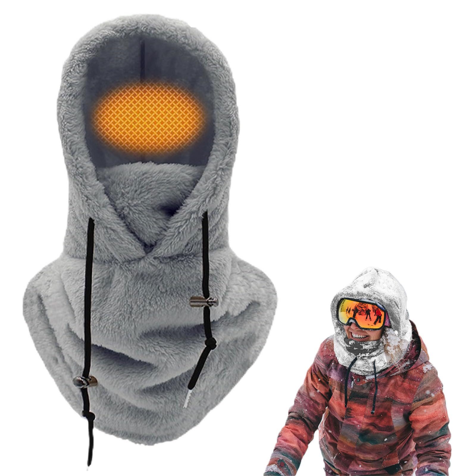 Mütze Damen Sturmhaube 3-In-1 Wintermütze Mit Schal Und Maske