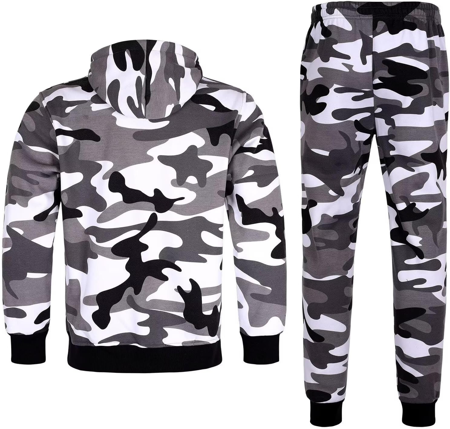 Men's Tracksuit 2 Piece Sweatsuit Long Sleeve Pullover Athletic Hoodies Casual Sport Jogging Suits With Pockets