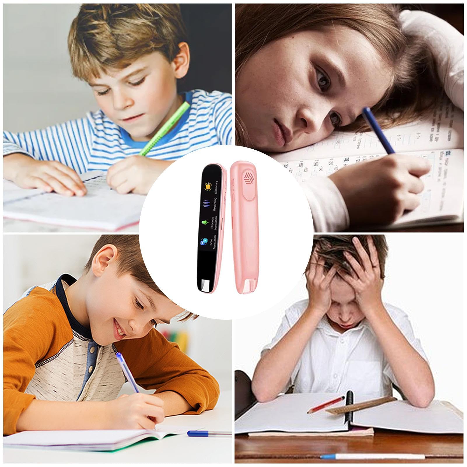 Bolígrafo Diccionario, Pluma de Traducción Inteligente,El Lápiz | Admite 113 Idiomas - Dispositivo de Traducción de Voz, Dispositivo de Traducción de Texto para el aprendizaje de