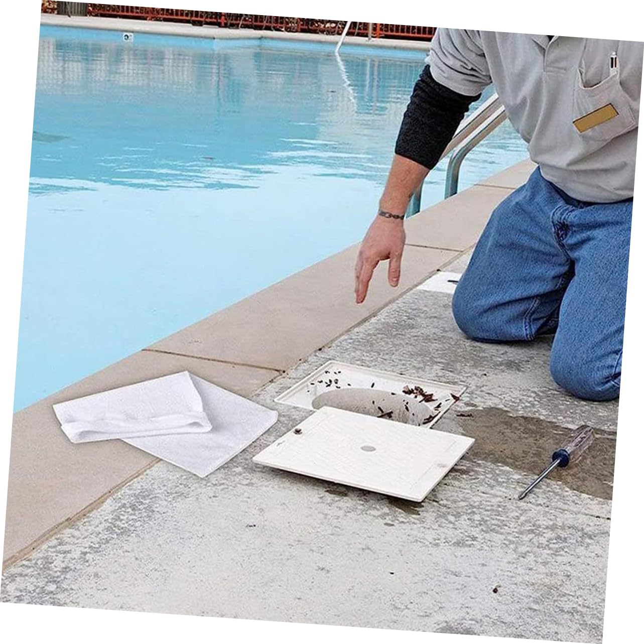 2 Piezas Tapa de Repuesto para Skimmer de Piscina con Resistente de Accesorio para sin Residuos Compatible con Varios Paquete de Unidades
