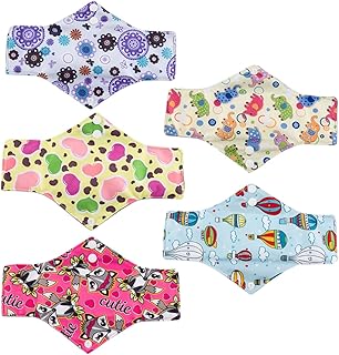 OHPHCALL 5pcs Reusable Cloth Pads Washable Menstrual Pads Cloth Pads Portable Towel Cloth Menstrual Pads Cloth Towel Napkin Warp Pad Mother Maternity
