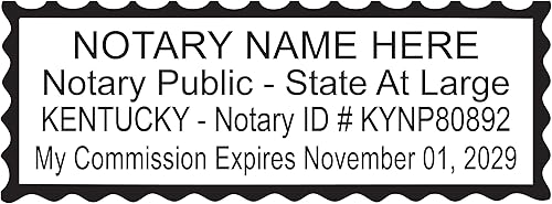 Miniatura 5 de Kentucky Notary Seal Embosser and Stamp Bundle | Sello de notario rosa y sello rectangular de concientización sobre el cáncer de mama