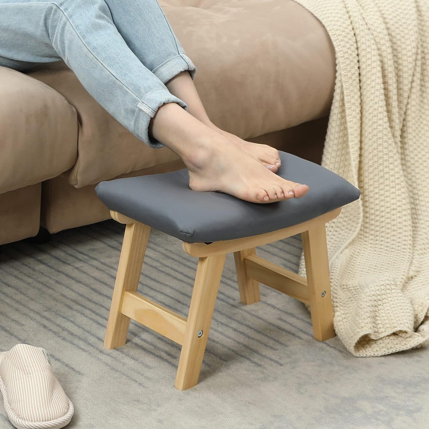 HOUCHICS Foot Stool, Small Foot Stool, Small Stool, Small