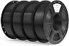 ELEGOO PLA Filament 1.75mm Black 4KG, High Toughness PLA Plus 3D Printer Filament Dimensional Accuracy - 0.02mm, 4pcs 1kg Spool2.2lbs Fits for Most FDM 3D Printers