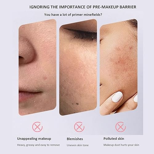 Miniatura 3 de Crema de aplicación para antes del maquillaje, loción invisible de premaquillaje de poros, ligera, hidratante, tono de piel uniforme, aislamiento de