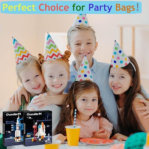 Miniatura 6 de OundarM Juguete de cohete de exploración espacial con kit de construcción de torre de control para niños de 6, 7, 8, 9, 10 años, el mejor regalo de