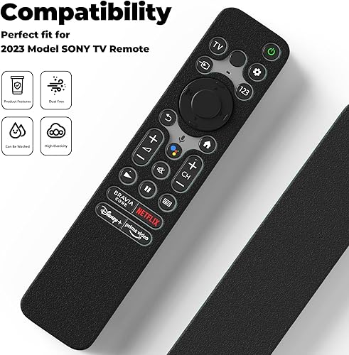 Miniatura 4 de Funda protectora de silicona para Sony RMF-TX800U RMF-TX900U Control remoto de voz 2022, funda protectora completa a prueba de golpes compatible con