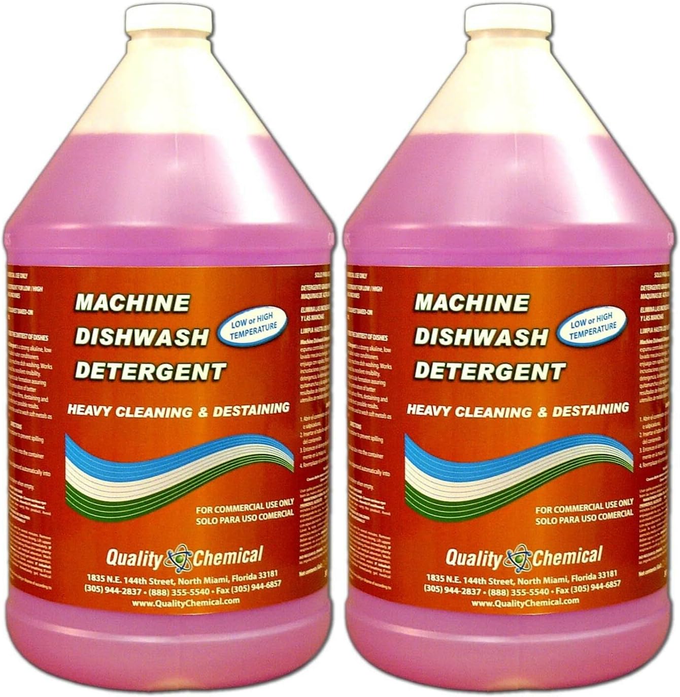 Quality Chemical Heavy Duty Liquid Alkaline Commercial Dishwasher Detergent – Industrial-Grade Formula Dissolves Food Stains, Grease, Grime and Residue – No Pre-Rinse Needed – 128oz (2 Count) Quality Chemical Heavy Duty Liquid Alkaline Commercial Dishwasher Detergent – Industrial-Grade Formula Dissolves Food Stains, Grease, Grime and Residue – No Pre-Rinse Needed – 128oz (2 Count)