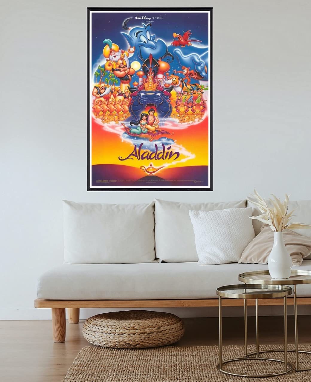 Amazon｜映画ポスター アラジン ALASDDIN ディズニー 24×36inc