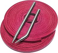 Vista 25 de Softball Baseball Glove Lace, Mitt Lace Repair Kit Includes 2 Leather Laces and Lacing Needle for Catcher's Glove